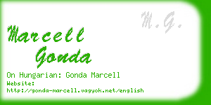marcell gonda business card